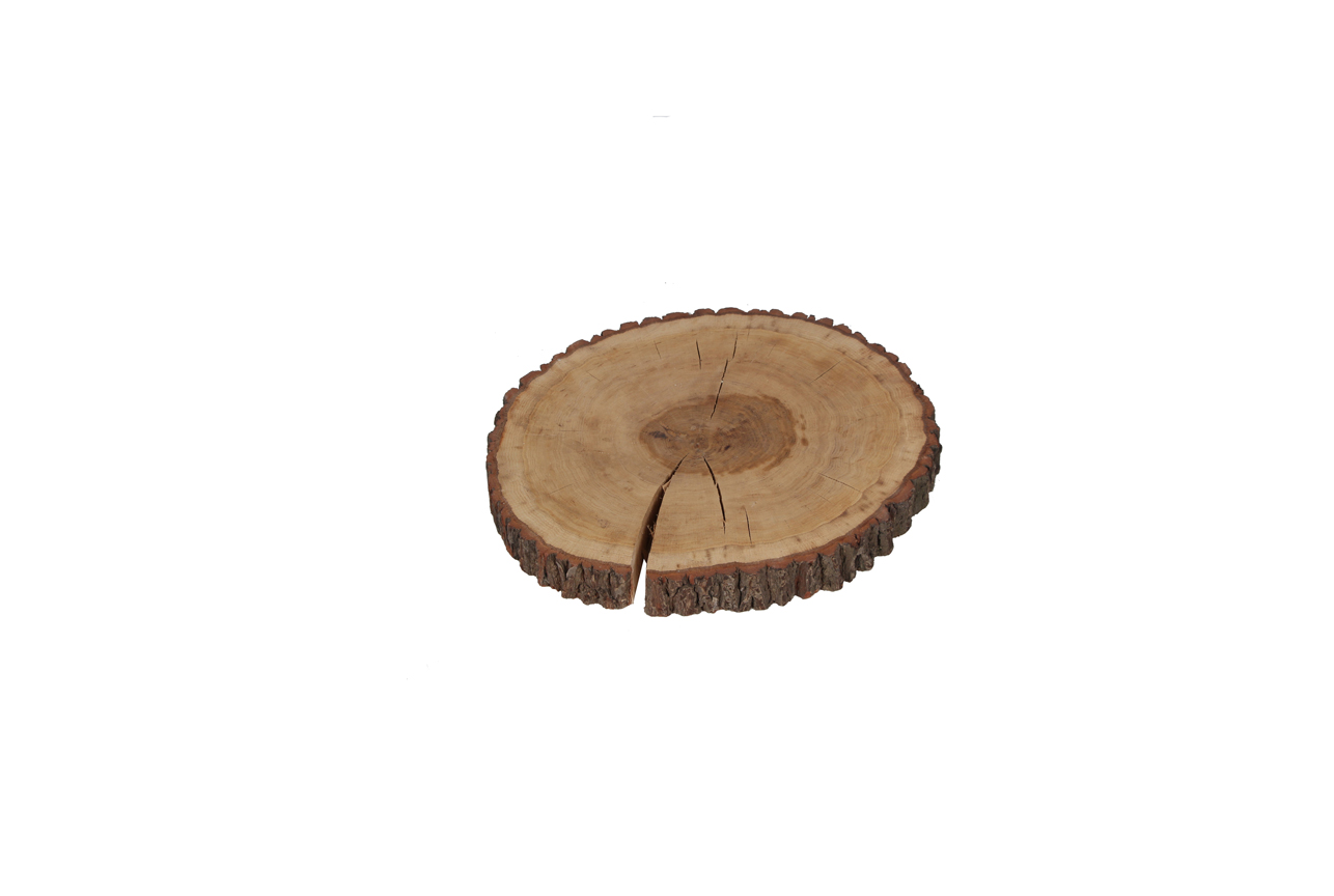Dřevěný podtác z kulatiny na dort